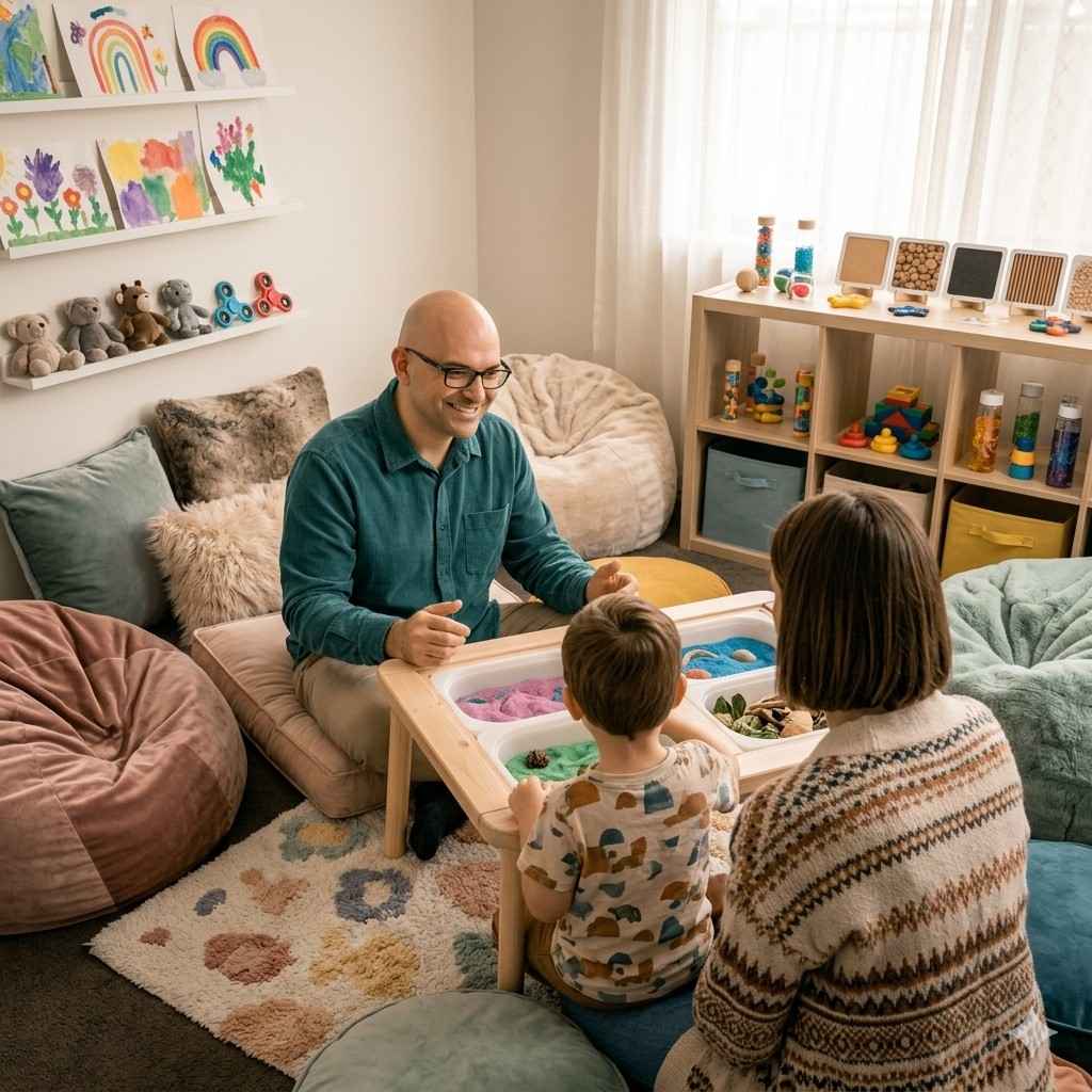 Child therapy autism support session