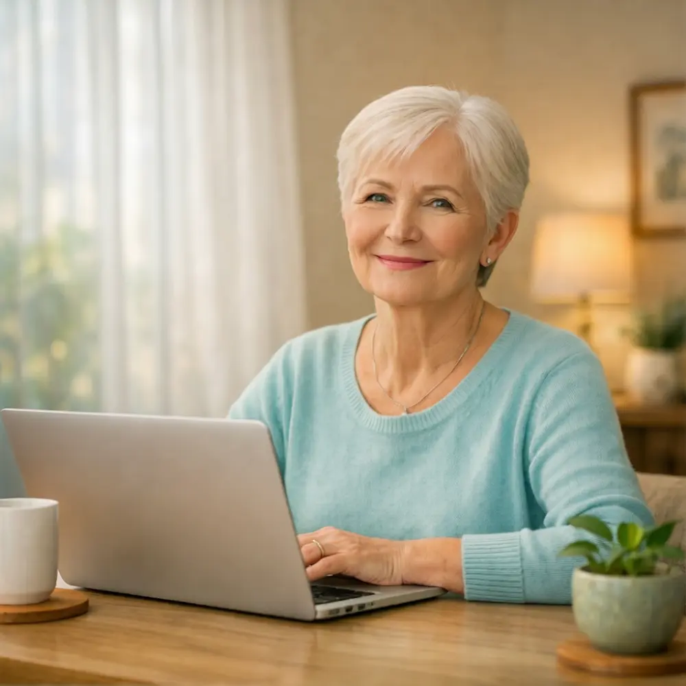 Hero image for Older Adult Support page — older adult sitting peacefully beside Tuggerah Lake at dusk, symbolising dignity, reflection, and emotional grounding in later life. Represents compassionate counselling for ageing, dementia, grief, and emotional wellbeing across Central Coast NSW.